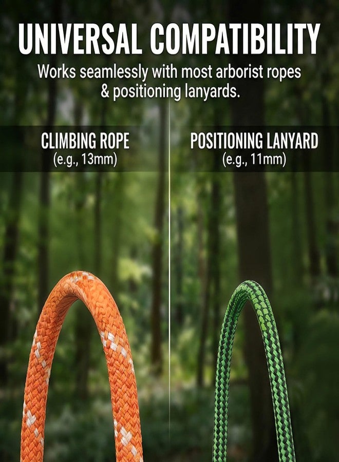 Feiyagoo Tree Arborist Friction Saver Tree Climbing Cambium Saver Loop Belt Sling Retrievable Ring Anchor 35.4 inch(90cm) - Image 5