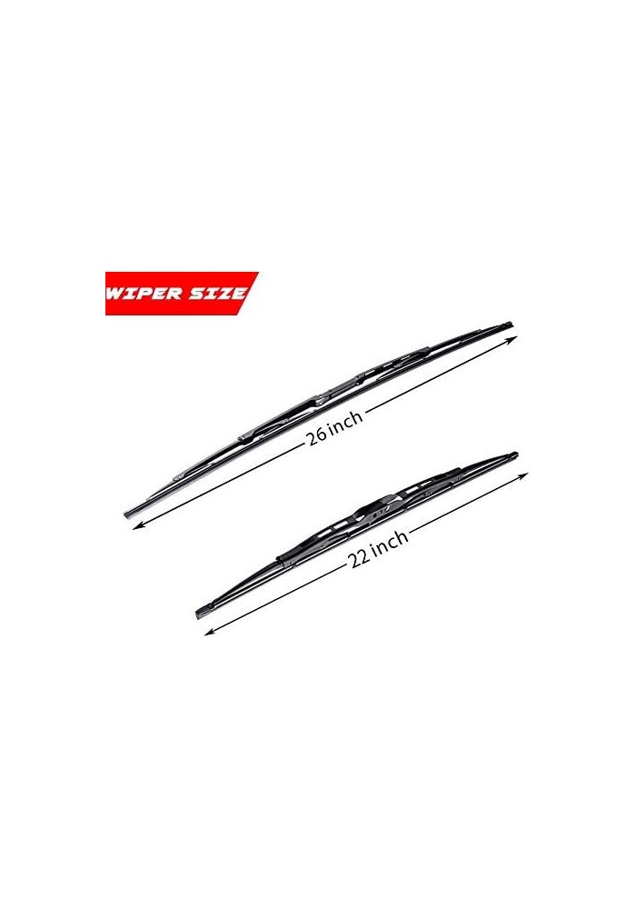 OTUAYAUTO Front Windshield Wiper Blades for BMW 5 Series E39 (1995-2003) - OEM Replacement - Image 2