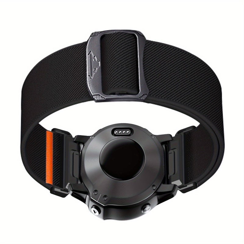 Grey Nylon Loop Strap Compatible with Garmin Fenix 6 Pro 7 8 47mm Epix Pro 47mm Sliding Buckle for Men Women - Image 1