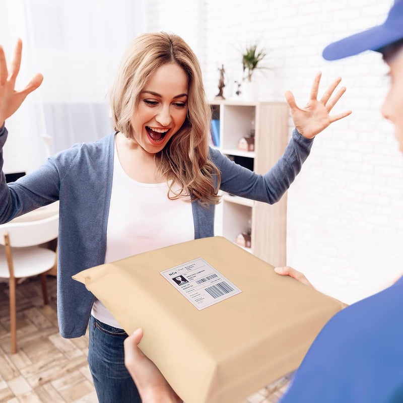 SECUREMENT Compostable Courier Bags based on Starch-Based Polymers - 8x10 inhes (100 Pcs) - Image 5