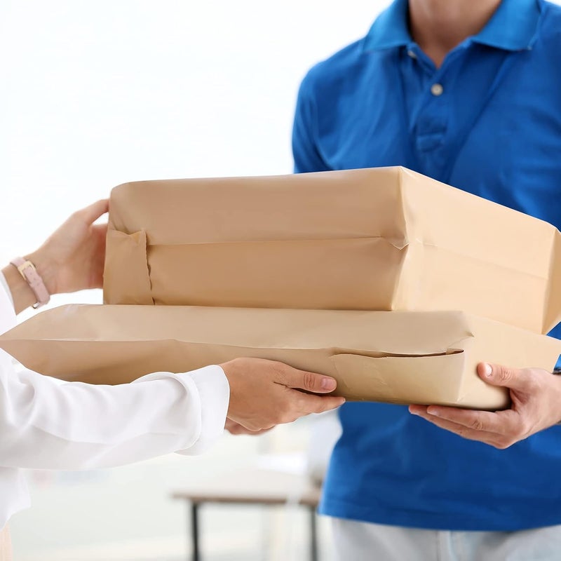 SECUREMENT Compostable Courier Bags based on Starch-Based Polymers - 8x10 inhes (100 Pcs) - Image 4