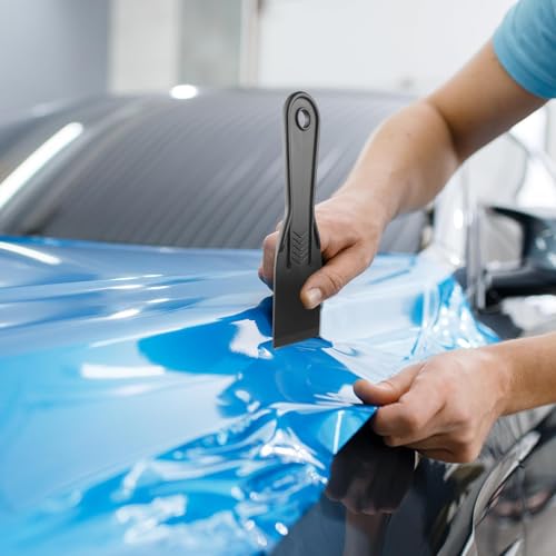DIANZHU 6 PCS Plastic Putty Knife, Black Flexible Putty Knife Scraper, Plastic Paint Scraper, Plastic Spreader Used for Repairing Walls, Pasting Plaster - Image 5