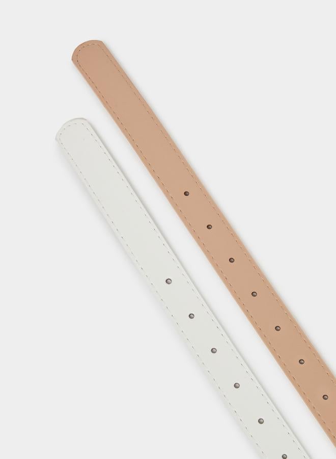 Styli Styli Set of 2 - Plain Tang Buckle Belt  - Image 5