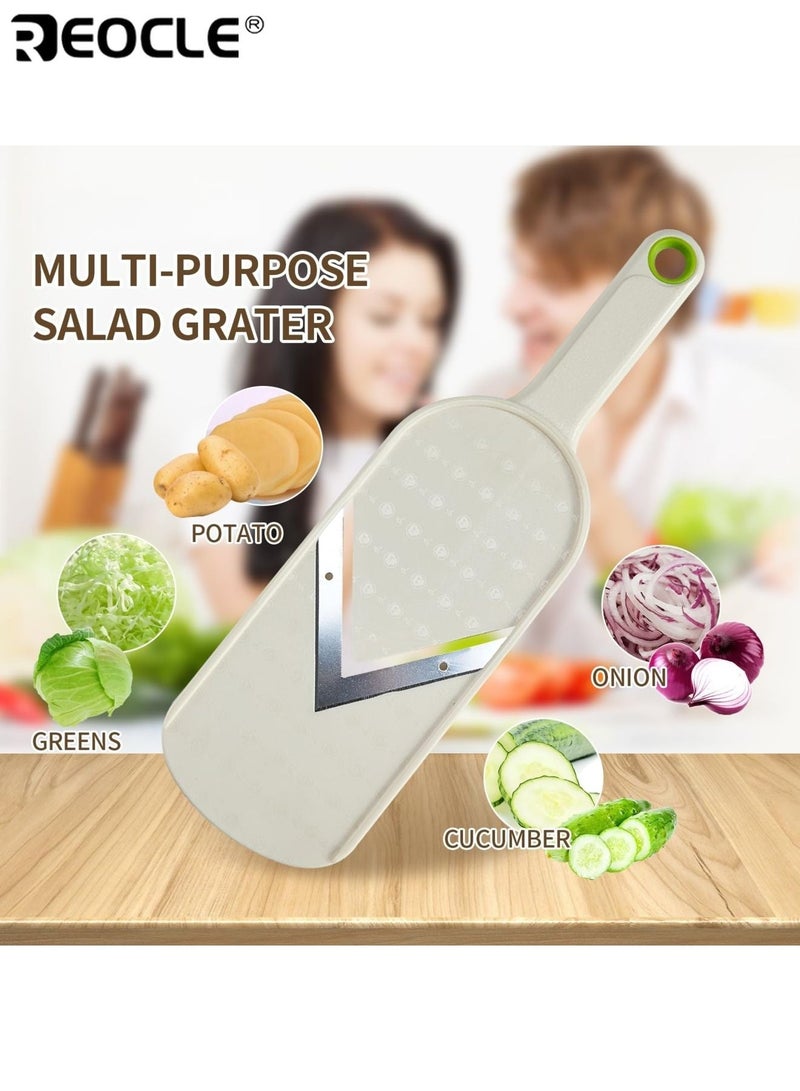 REOCLE Stainless Steel Manual Cabbage Chopper Vegetable Shredder and Slicer Tool Kitchen Salad Making Multi functional Vegetable Grinder - Image 3