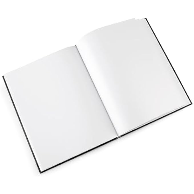 - 7"X 7" HARDBOUND SKETCHBOOK, 110 SHEETS, BLACK - Image 4
