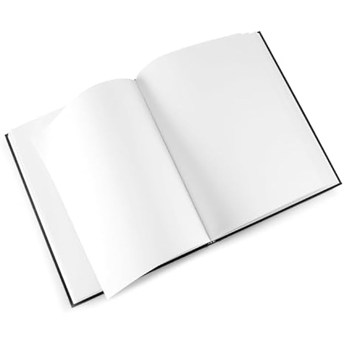 - 7"X 7" HARDBOUND SKETCHBOOK, 110 SHEETS, BLACK - Image 3
