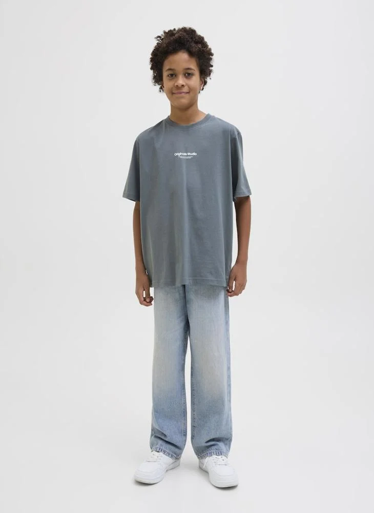 Jack & Jones Junior Youth Logo Crew Neck T-Shirt
