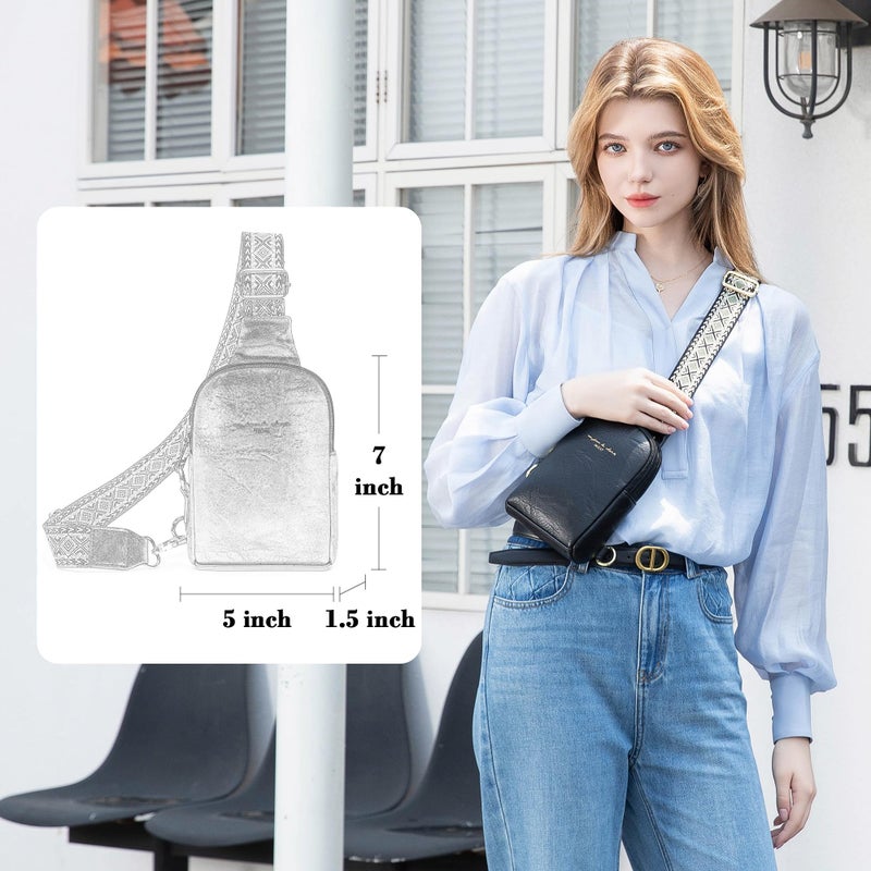 INICAT Small Sling Bag for Women Everyday & Travel Crossbody Bags Lightweight Cross Body Purses Vegan Leather - Image 2
