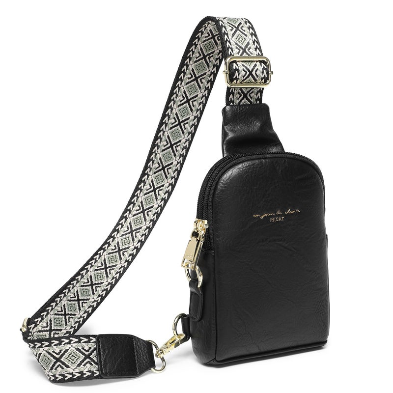 INICAT Small Sling Bag for Women Everyday & Travel Crossbody Bags Lightweight Cross Body Purses Vegan Leather - Image 1