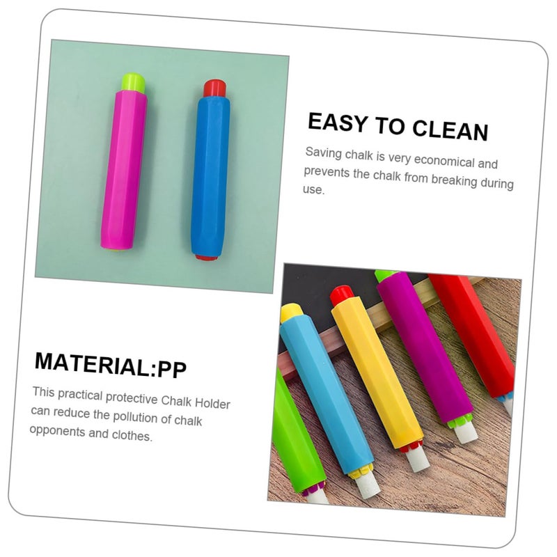 School Chalk Holder Set 10 Pieces Dust Free Clip Chalk Holder For Classroom - Image 3
