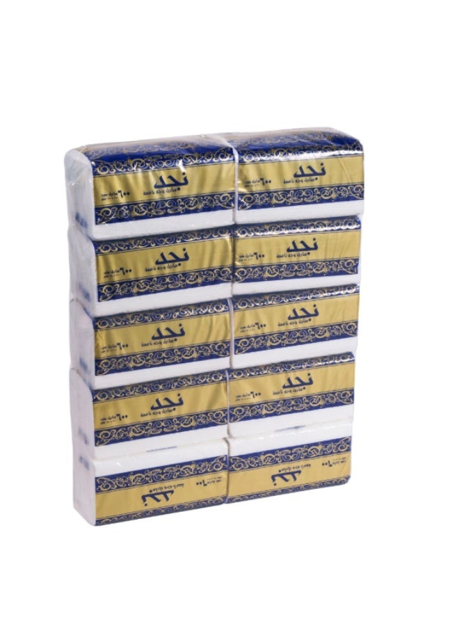 مناديل نجد مناديل ناعمة وقوية 10 علب سعة العلبة 600 منديل - Image 3