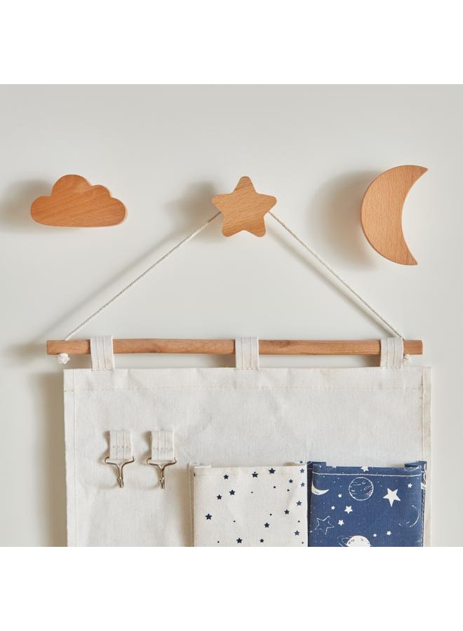 Natura 3 Piece Wooden Constellation Wall Hook Set - Image 1