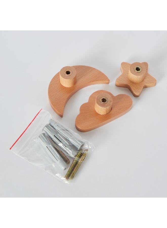 Natura 3 Piece Wooden Constellation Wall Hook Set - Image 5