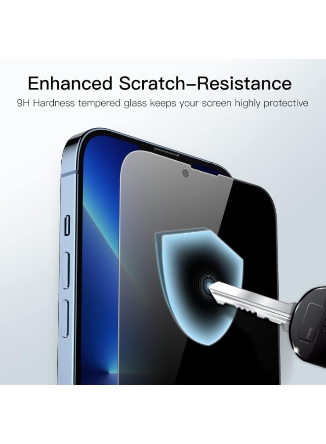 Jetech Privacy Full Coverage Screen Protector for iPhone 13 Pro Max 6.7 Inch 2 Pack Anti Spy Tempered Glass Film Edge to Edge Protection Case Friendly - Image 3