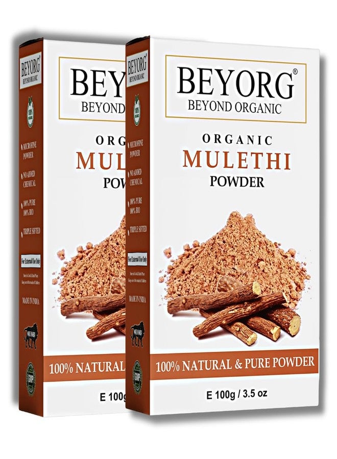 BEYORG Mulethi Powder 100% Pure & Natural For Skin Toning, Softening, Blackhead Removal - 200g - Image 1