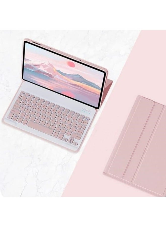 حافظة لوحة مفاتيح إنجليزية متوافقة مع سامسونج تاب اس 7 + / 8+ في تي 970 975 730 735 إكس 800 806 ، لاسلكية قابلة للفصل غطاء ذكي من الجلد النحيف - Image 3