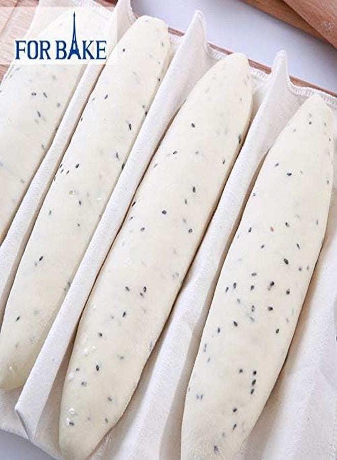 YUDONG Professional Bakers Dough Dough Cloth-(29 3/8 x17 3/4 inch)100% Pure Cotton Pastry Proofing Cloth of Baking French Bread Cloth，Family baking helper - Image 5