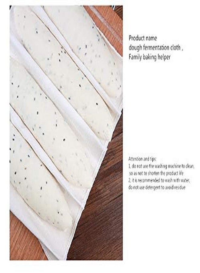 YUDONG Professional Bakers Dough Dough Cloth-(29 3/8 x17 3/4 inch)100% Pure Cotton Pastry Proofing Cloth of Baking French Bread Cloth，Family baking helper - Image 4