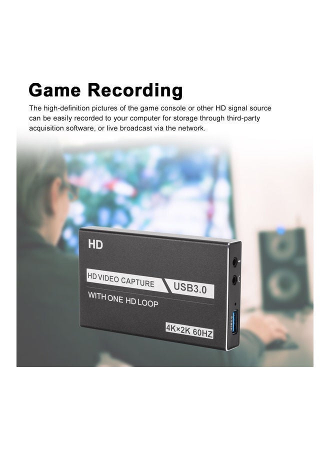 NIBEMINENT USB HD Audio Capture Card Video Converter V8701-V Black - Image 5