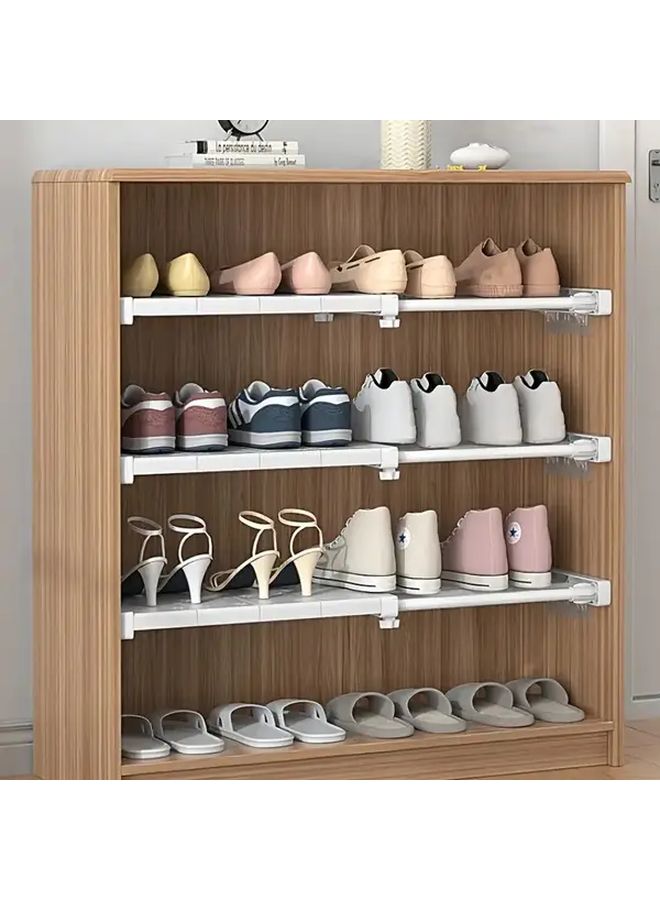 Set Of 3 Adjustable Storage Dividers Traceless Sticker No Drilling Space Saving Expandable Shelves - Image 3