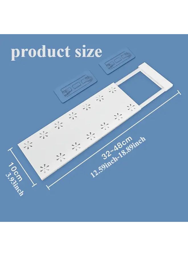 Set Of 3 Adjustable Storage Dividers Traceless Sticker No Drilling Space Saving Expandable Shelves - Image 4