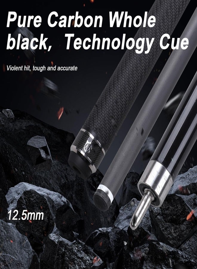 CROWN ME Carbon Fiber Pool Cue Stick 12.5mm Tip, Soft Grip Billiard Carbon Fiber cue,20OZ Weight Carbon Fiber Break Pool Cue Stick - Image 3