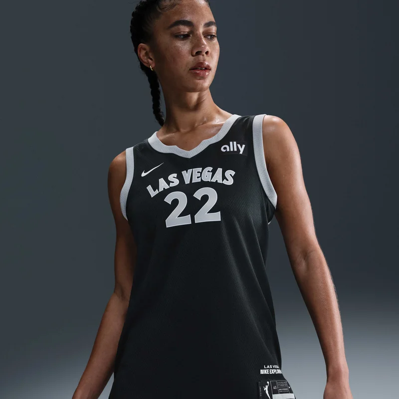 Nike Black Women's WNBA 2023 A'ja Wilson Las Vegas Aces Replica Basketball Jersey for Women | Best Price UAE