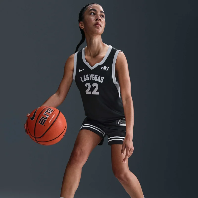 Nike Black Women's WNBA 2023 A'ja Wilson Las Vegas Aces Replica Basketball Jersey for Women | Best Price UAE