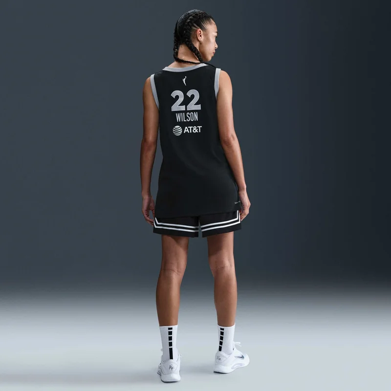 Nike Black Women's WNBA 2023 A'ja Wilson Las Vegas Aces Replica Basketball Jersey for Women | Best Price UAE