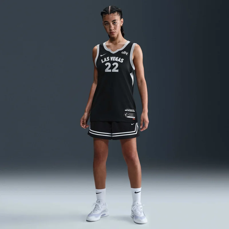 Nike Black Women's WNBA 2023 A'ja Wilson Las Vegas Aces Replica Basketball Jersey for Women | Best Price UAE