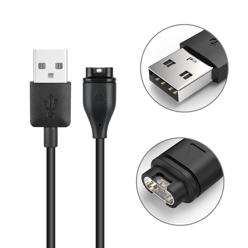 Smartwatch Charging Cable Replacement Garmin Charger Cable USB Charging Cable Compatible Garmin Vivoactive 3 / Fenix 5 5S 5X / foreerner 245 935 645 Approach 60 Smartwatch Charger - Image 3