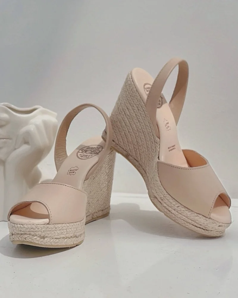SHOEQ Latte Roxy Espadrille Wedge for Women | Best Price UAE