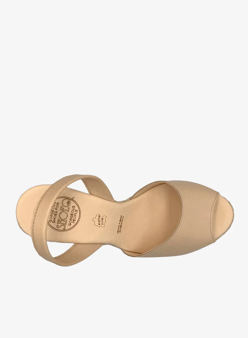 SHOEQ Latte Roxy Espadrille Wedge for Women | Best Price UAE