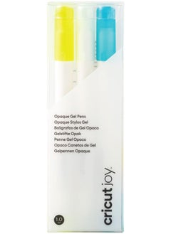 Cricut Joy Opaque Gel Pens (Set Of 3) Use With Joy Cutting Machine Add A Pop To The Darkest Colors Of Paper Cards Labels (Medium Point 1.0Mm Yellow White Blue)  - Image 1