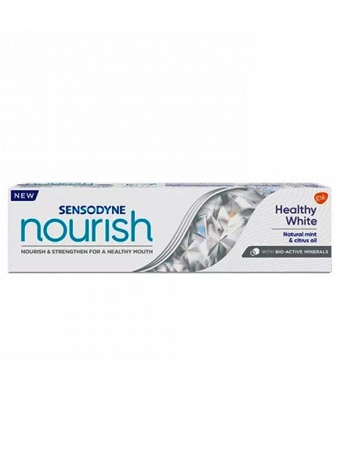 Sensodyne - Sensodyne Nourish  Healthy White Toothpaste with Natural Mint and Citrus Oil 75 ml - Image 1