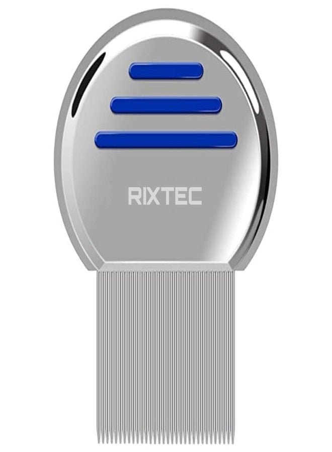 RIXTEC Lice Comb For Women And Kids Stainless Steel Lice Terminator Fine Egg Nit Lice Egg Removal Comb For Women and men (multi color)(R) - Image 1