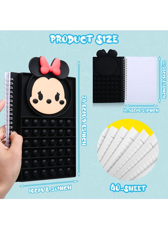 ISank Push Pop Fidget Toy Silicone Sensory Bubble Lined Spiral Stress Relief Notebook - Image 2