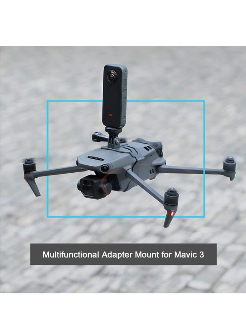 Action Camera Frame for Mavic 3 Pro Drone Multifunctional Adapter Mount Drone Light Bracket Holder for Mavic 3 Pro Universal Anti-Shock Gimbal Mount Holder Bracket  - Image 2
