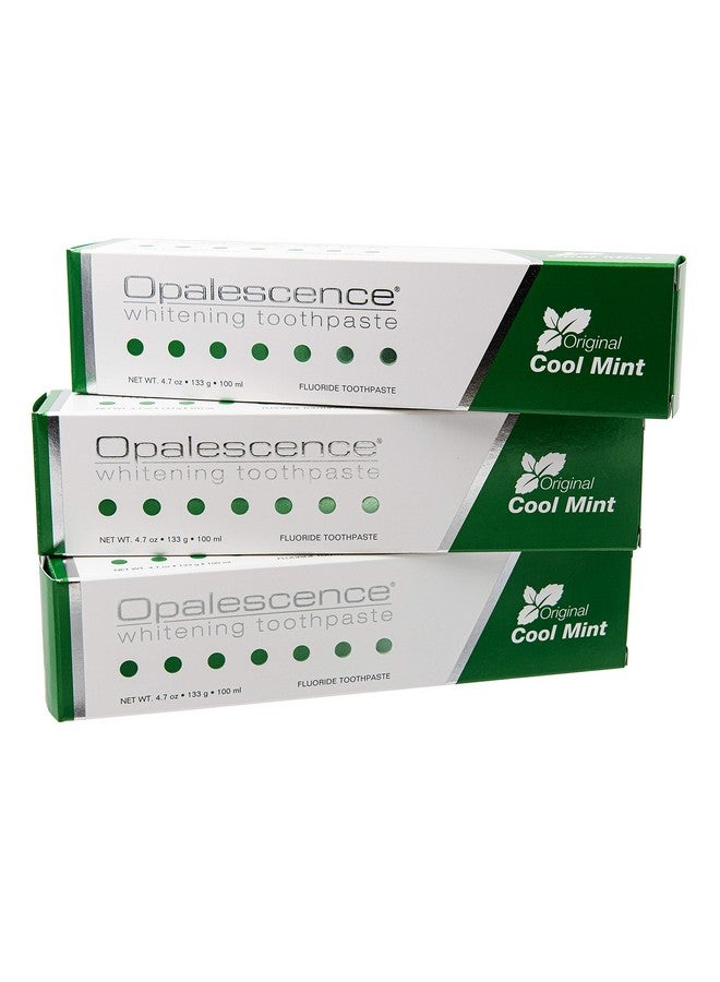 Opalescence معجون أسنان باليسنس لتبييض الأسنان بتركيبة أصلية للعناية بالفم بنكهة النعناع وخالي من الجلوتين، 4.7 أونصة (عبوة من 3 قطع) - Image 1