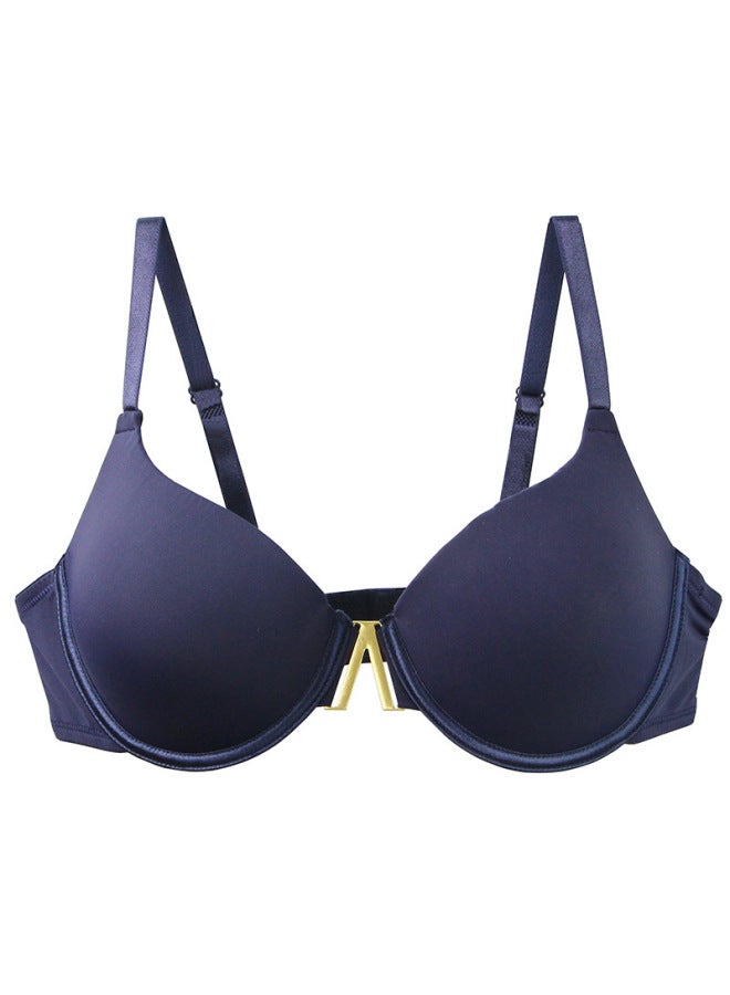 Hot Underwire Push-up Thin Molded Cup Seamless Metal Buckle Solid Color Bra Hot Style