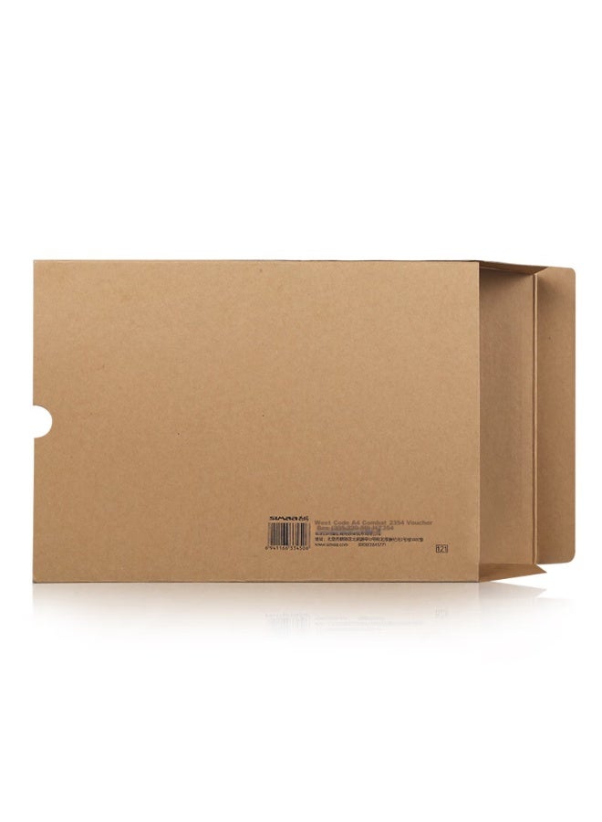 Simaa Xima A4 Voucher Box, Single Seal 500g Kraft Paper 305*220*50mm, 5 Pieces/pack, A4 Accounting Voucher Paper, Accounting File Binding Box Hz354-5 - Image 2