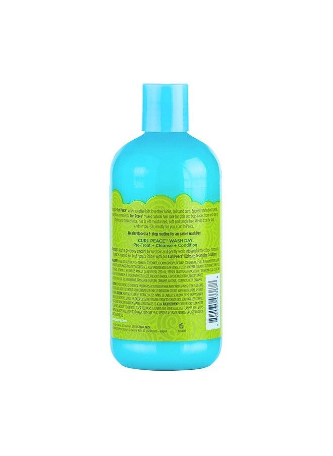 Just for Me Curl Peace Ultimate Detangling Shampoo  Cleanses & Hydrates Contains Marshmallow Root Extract Cocoa Butter & Raw Honey No Animal Testing 12 Oz  - Image 3