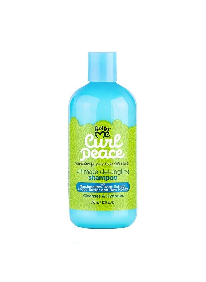 Just for Me Curl Peace Ultimate Detangling Shampoo  Cleanses & Hydrates Contains Marshmallow Root Extract Cocoa Butter & Raw Honey No Animal Testing 12 Oz  - Image 2