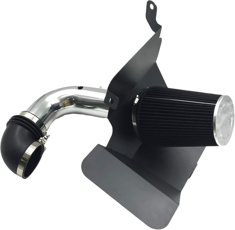 MOOSUN 4 Inch Cold Air Intake Induction Kit with Filter for Dodge Ram 2500 3500 5.9L Turbo Diesel (Silver Tube & Black Filter) - Image 1