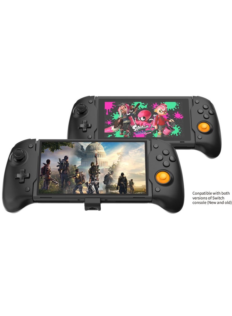 Switch Controller Grip Switch Handheld Mode Ergonomic Design with 6-Axis Gyro Double Motor Vibration and Screen Capture on Black - Image 2