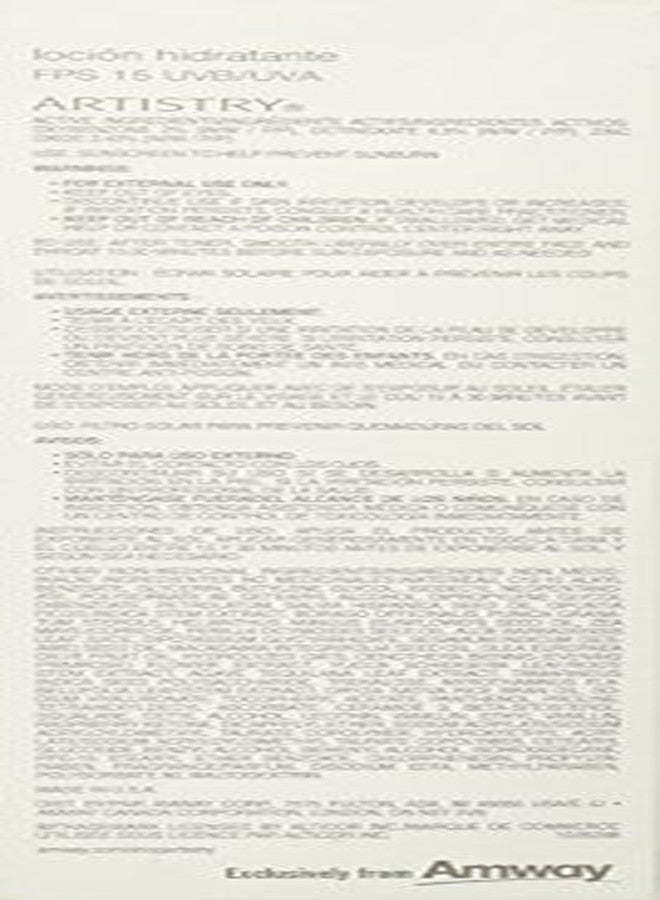 Amway ARTISTRY Essentials Balancing Lotion W/Spf 15 2.54 Fl. Oz. - Image 3