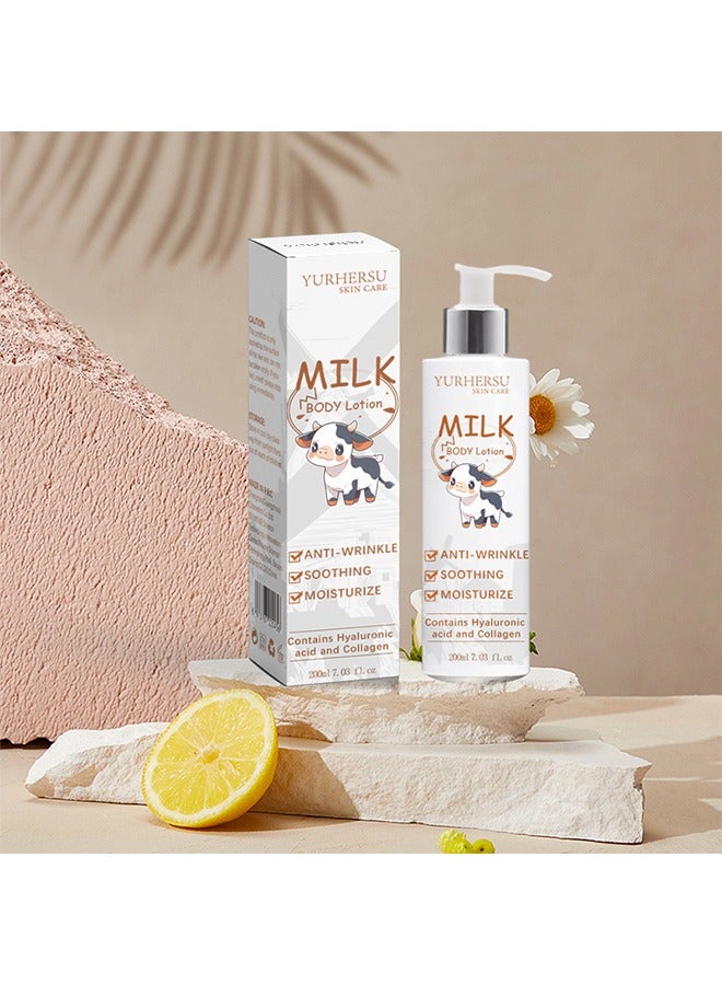 YURHERSU 1 قطعة لوشن حليبي للجسم 200 مل - Image 1
