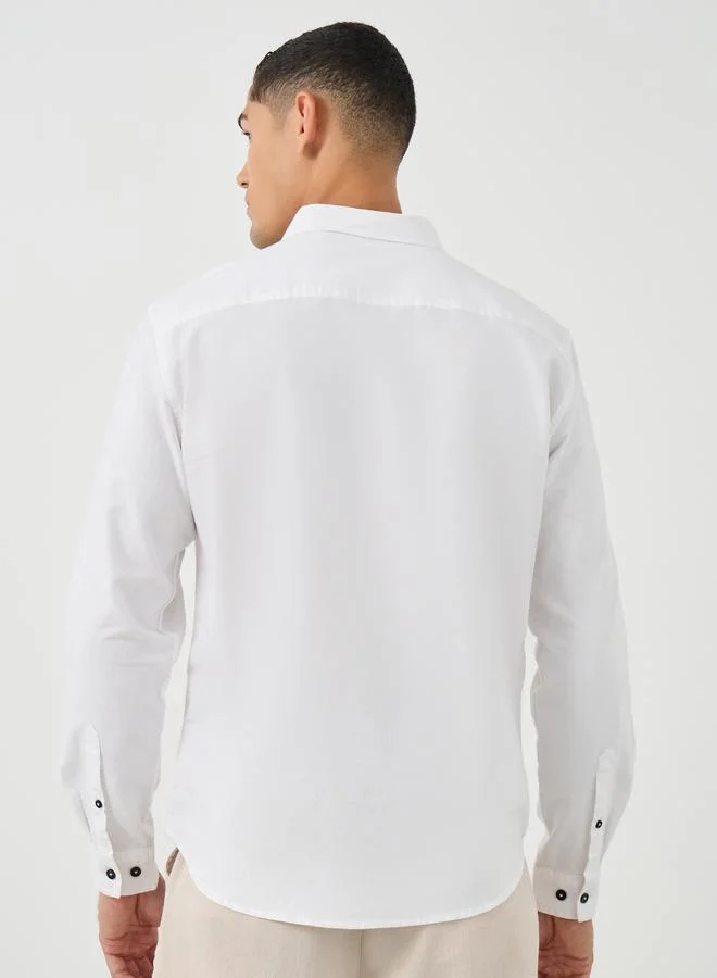 Styli Styli Button Down Collar Regular Fit Oxford Shirt