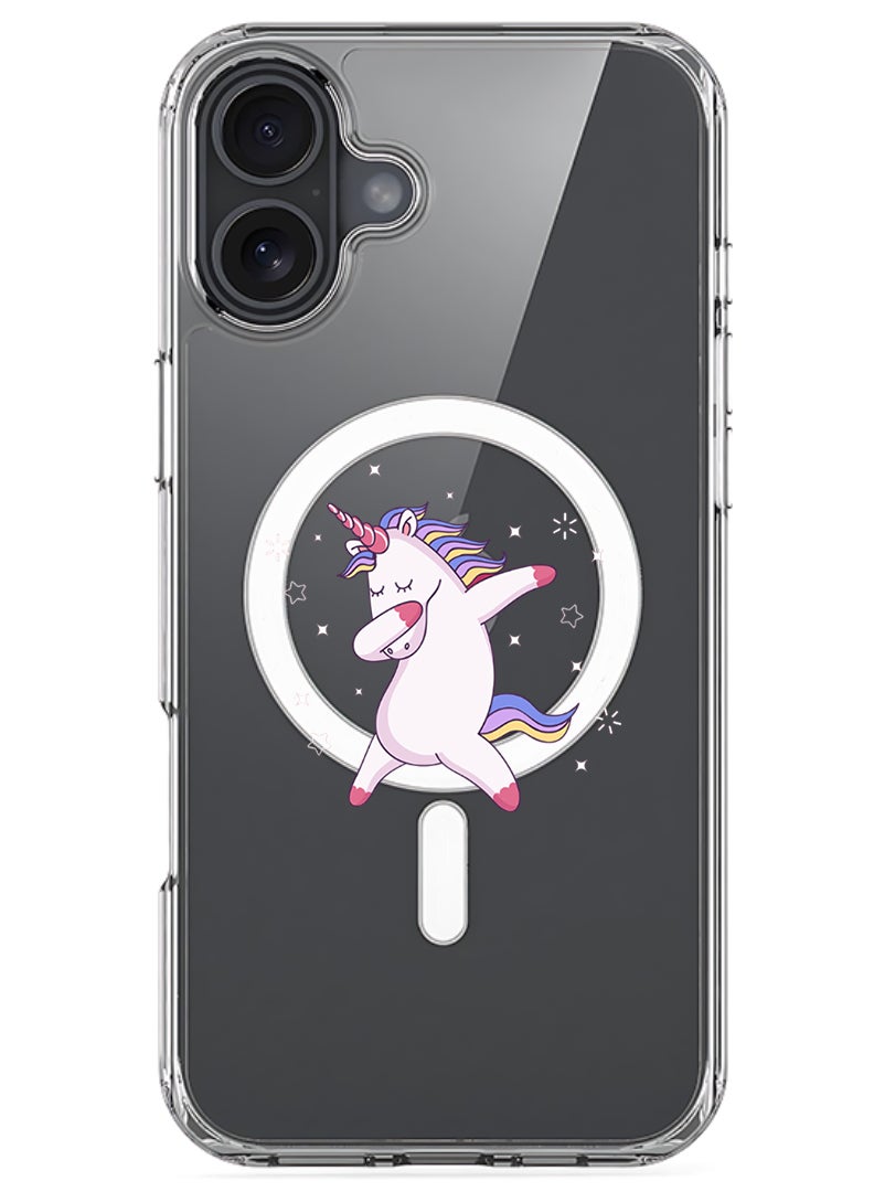 Theodor Magnetic Case for Apple iPhone 17 Compatible with MagSafe Wireless Charging, Shockproof Phone Bumper Cover - unicorn - Image 1