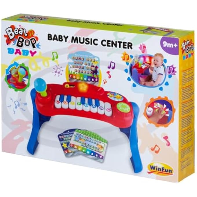 BABY MUSIC CENTER | LIGHT-UP MUSICAL ACTIVITY DESK WITH PIANO KEYS, INSTRUMENTS & LEARNING SONGS | EARLY LEARNING MUSIC STATION WITH INTERACTIVE LIGHTED KEYS & SOUNDS | INFANT 9+ MONTHS - Image 5